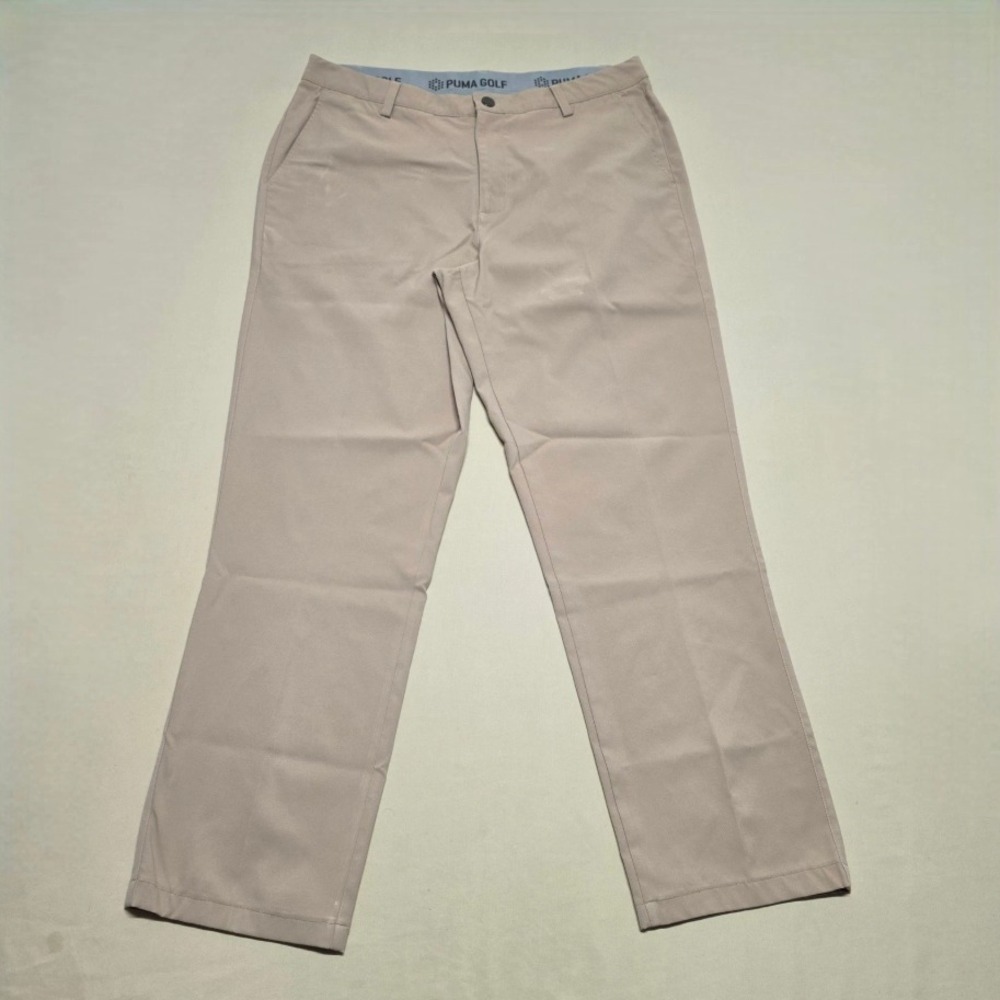 Puma Golf Men 36x34(28") Tan Lightweight Chino Pants Casual/Sport Straight Leg